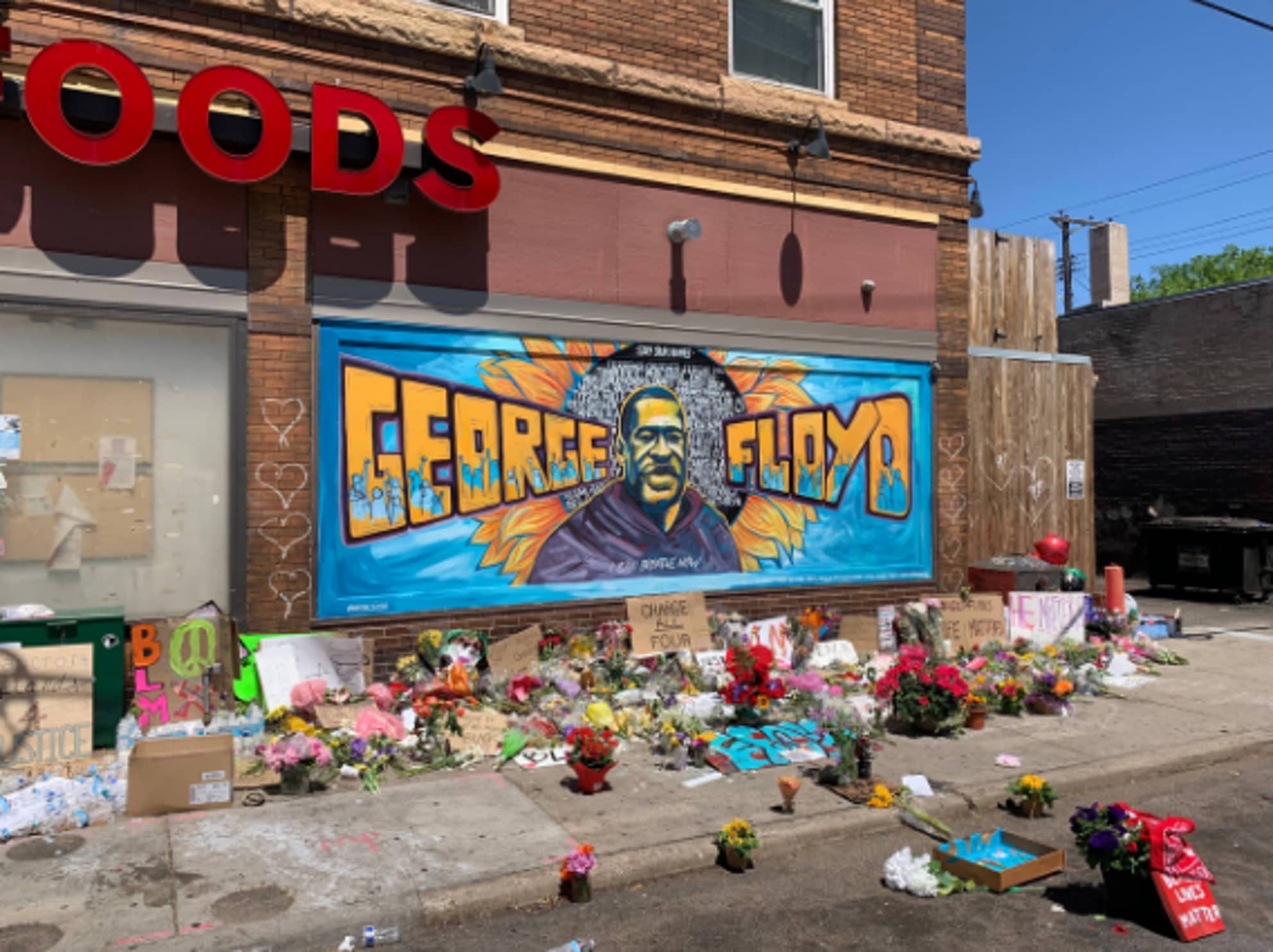 George Floyd memorial in Minneapolis